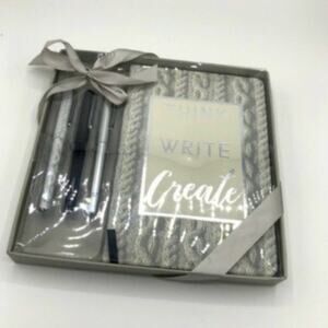 MIXIT Silver Stationery Set Office or Home